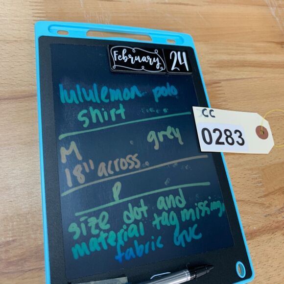 Lululemon Polo Shirt Mens S Small Grey Stripe Performance Collared Shirttail Hem - Picture 8 of 9